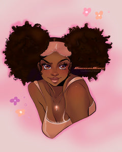 Dreamy Eyes, Sleepy Lullabies Art Print
