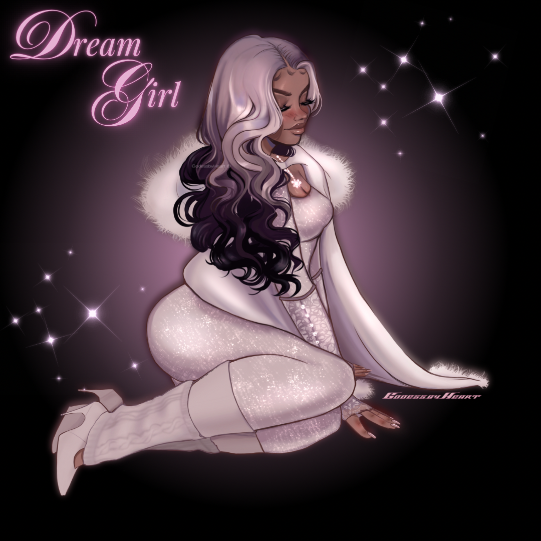 Dream Girl Glitter Sticker